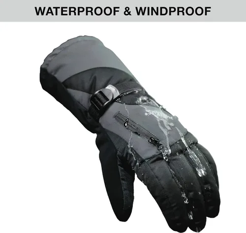 Miniatura 2 de PHRIXUS Guantes de esquí para hombre y mujer, impermeables, para invierno, cálidos, 3M, Thinsulate, guantes de esquí y nieve, snowboard y motos