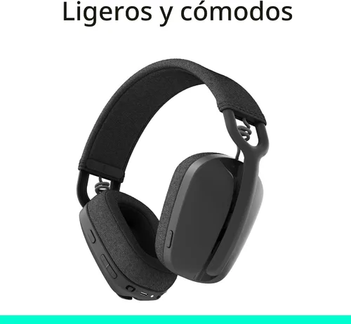 Miniatura 7 de Logitech Zone Vibe 100 - Auriculares inalámbricos ligeros sobre la oreja con micrófono de cancelación de ruido, auriculares Bluetooth multipunto