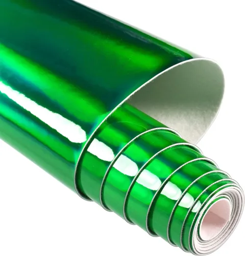 Miniatura 13 de HGUAN Tela de vinilo holográfica de 12 x 53 pulgadas, 1 rollo de hojas de piel sintética son adecuadas para lazos, aretes de cuero y otros artículos