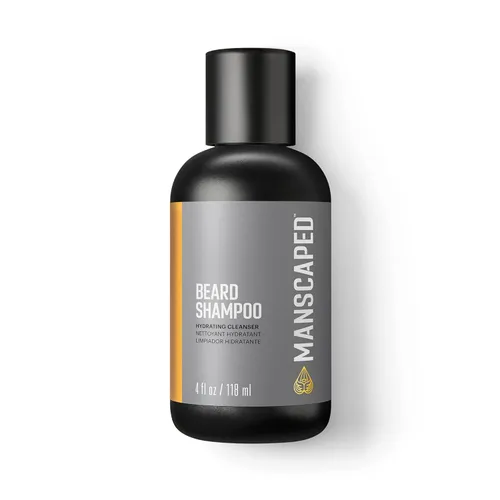MANSCAPED UltraPremium Champú para barba, limpiador hidratante con eucalipto, romero, aceites esenciales de lavanda, lavado hidratante para barba