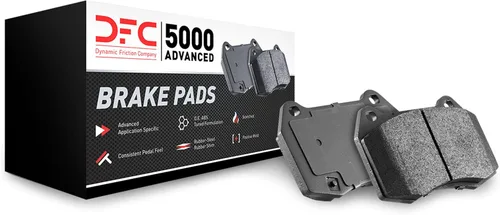 Miniatura 4 de Dynamic Friction Company Frenos traseros y rotores Hardware incluido Kit de pastillas de freno y rotores avanzados trasero 5000 Compatible