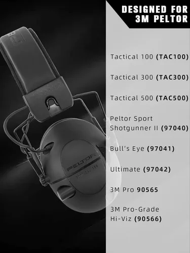 Miniatura 4 de PROHEAR FEP01-1 par de almohadillas de espuma de repuesto (actualizadas) para auriculares de radio 3M WorkTunes Connect