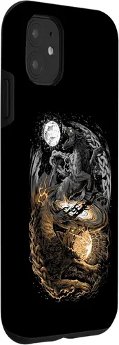 Miniatura 3 de Funda para iPhone 11 Viking Wolf Norse Mythology Pagan Ragnarok Wolves