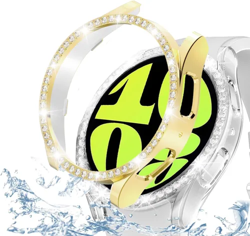 Miniatura 124 de DEALELE Paquete de 1 + 3 fundas y protector de pantalla compatible con Samsung Galaxy Watch FE / 5/4 de 1.575 pulgadas, funda protectora