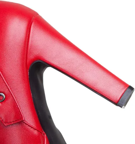 Miniatura 47 de Scaoruki Zapatos de otoño de moda para mujer, botines de tacón de bloque