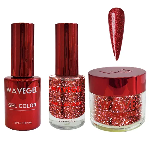 Miniatura 60 de WAVEGEL - Juego de gel de remojo, laca de uñas y polvo acrílico y polvo de inmersión a juego - Colección Queen - #015 Noble Men