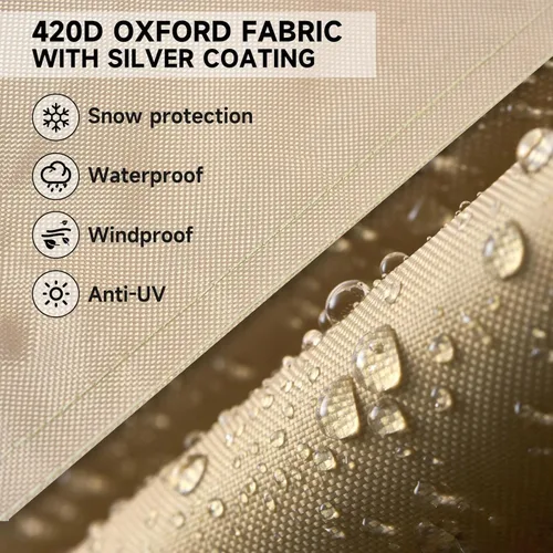 Miniatura 4 de NEVERLAND Funda para silla de patio – Fundas de tumbona impermeables para exteriores con material resistente, 420D impermeable para sillas