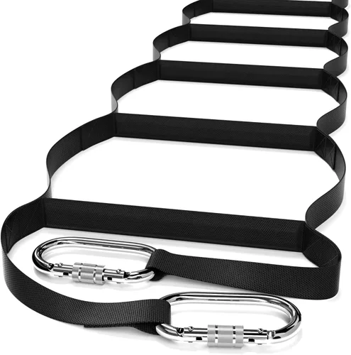 Miniatura 10 de Escalera de escape de incendios reutilizable de 3 pisos de 24 pies Escaleras de escape fabricadas en Estados Unidos para hogares de 3 pisos