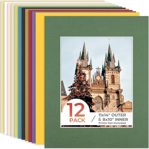 Miniatura 16 de Frametory, Marcos precortados negros de 5x7 pulgadas para fotos de 4x6 pulgadas, impresiones, obras de arte - Núcleo blanco con corte biselado