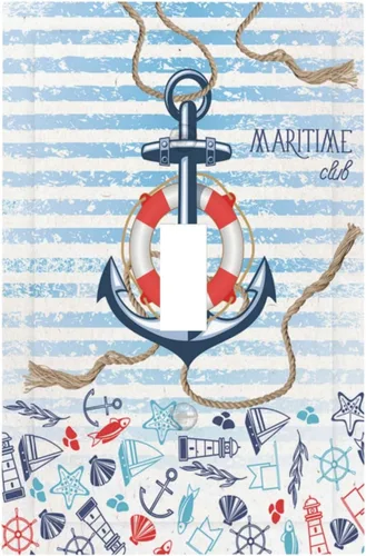 Miniatura 34 de Cubierta de Interruptor de Luz Dibujos Animados Bajo el Mar Animal del Mar Tortuga Marina 1 Pandilla Placa de Pared Cubierta de Interruptor