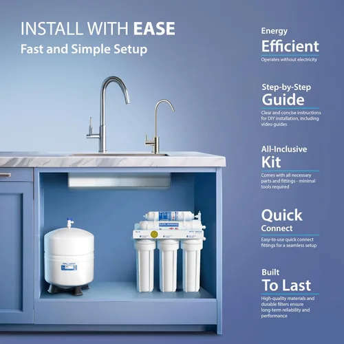 Miniatura 5 de APEC Sistema para filtro de agua potable por ósmosis inversa. High Flow 90 GPD (ULTIMATE RO-90)