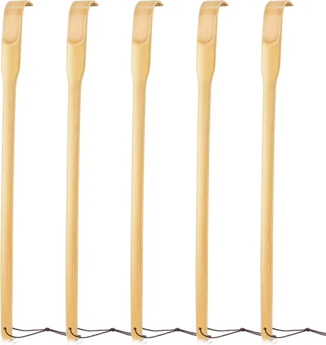Miniatura 12 de Rascador de espalda, 2 piezas de 16.5 pulgadas, natural, fuerte, resistente, tradicional, de bambú, masajeador de relajación corporal para aliviar