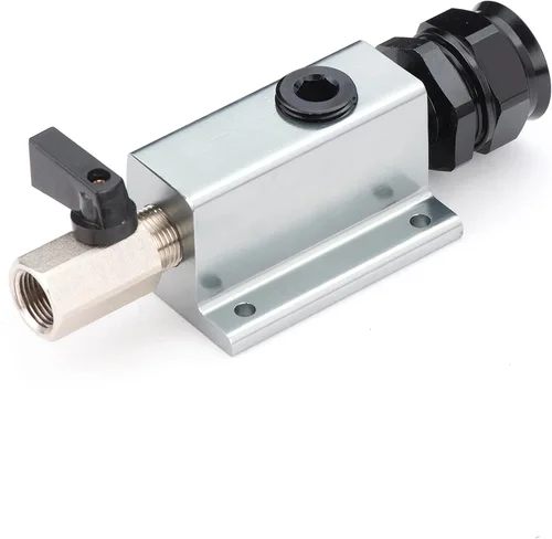 Miniatura 8 de Kit de salida de pared de aire comprimido para kit de línea de aire de 1/2 pulgada, accesorios de tubería de aire recta NPT de 1/2 "x 3/8", bloque