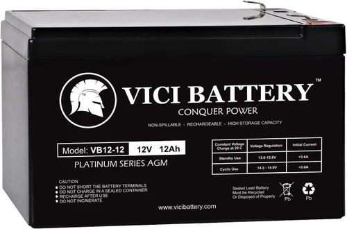 Miniatura 5 de VICI Battery Reemplazo de 12V 12AH F2 para APC BackUPS Pro 650 BK650M Marca Producto