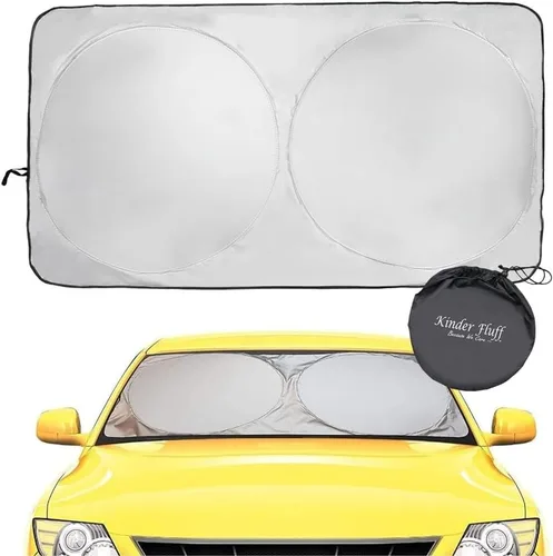 Parasol para parabrisas – Certificado 99.87% UVB y 99.02% de protección UVA para automóvil. Parasol galardonado para parabrisas de automóvil con