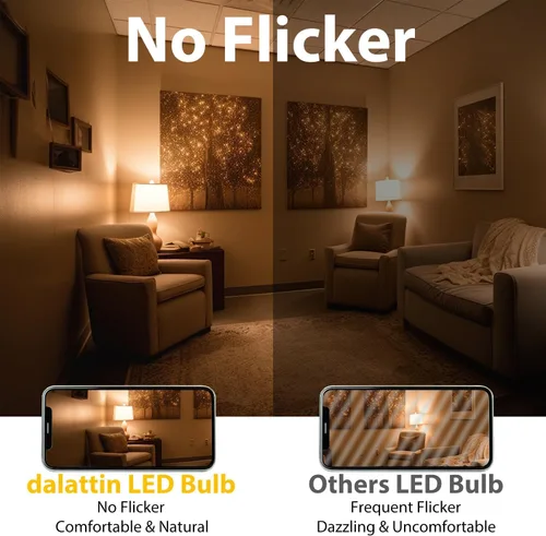 Miniatura 5 de dalattin Paquete de 24 bombillas LED de color blanco suave de 2700 K, equivalente a 60 W, bombillas estándar A19, base E26, 800 LM, ahorro de blanco