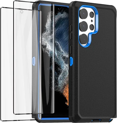 Miniatura 12 de AICase Funda para Samsung Galaxy S23 Ultra, resistente protección contra caídas, cuerpo completo, resistente a prueba de golpes y polvo, multicapa
