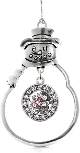 Miniatura 222 de Inspired Silver - Roller Queen - Adorno de Navidad plateado - Adorno circular para árbol de Navidad con circonita cúbica - Decoración colgante