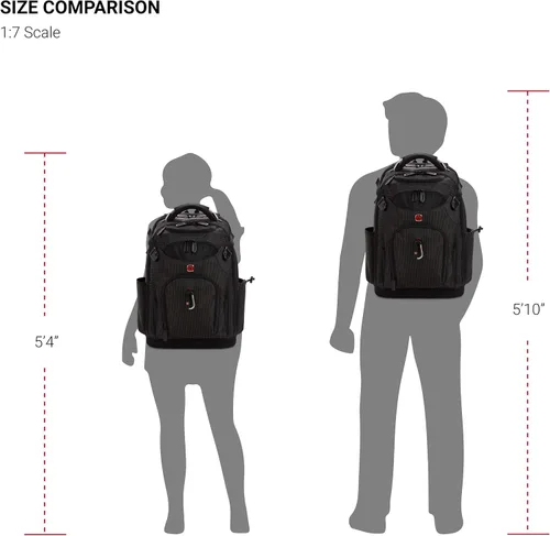 Miniatura 7 de SwissGear Mochila de bolsa de herramientas, se adapta hasta, Negro, Grande