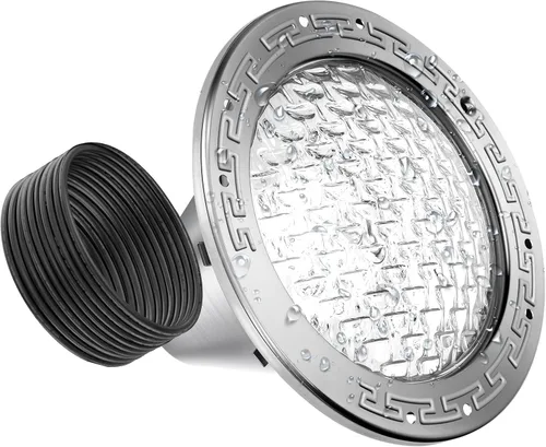 Miniatura 9 de Luces LED de spa de 6 pulgadas para piscina enterrada, 50 pies AC120V 6 pulgadas, luces blancas de piscina, luz subacuática de spa para piscinas