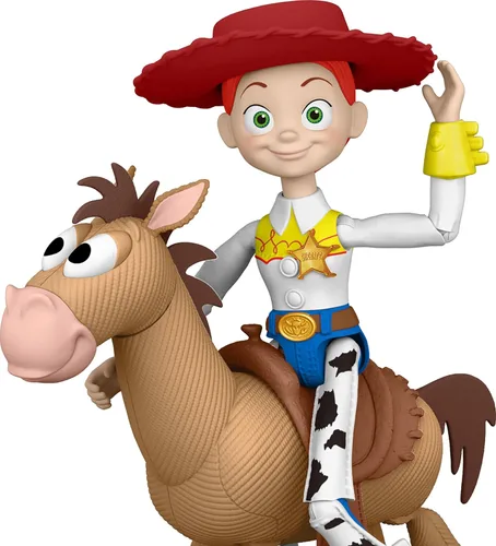 Miniatura 3 de Mattel Disney and Pixar Toy Story 5 - Figuras de acción de 7 pulgadas, 2 unidades, Jessie & Bullseye, sombrero de vaquero extraíble