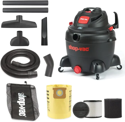Shop-Vac 8251205 Aspiradora utilitaria húmeda y seca de 12 galones, 5.5 CV pico, tecnología de motor SVX2, manguera de 2.5 pulgadas de diámetro x 8