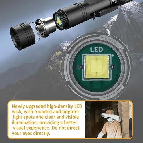 Miniatura 6 de Podoy Bombilla de repuesto para linterna de 3 W y 18 V compatible con Ryobi P704, P703, P700 Reemplazar 780287001, P13.5S Bombilla LED mejorada