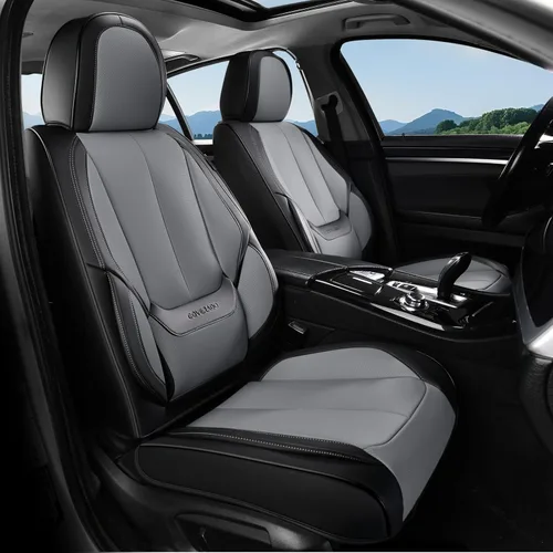 Miniatura 38 de Coverado Juego completo de fundas de asiento de automóvil, fundas de asiento para automóviles, fundas de asiento de coche beige para asientos
