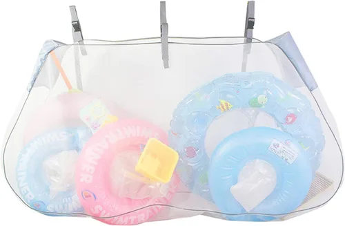 VALINK Bolsa de almacenamiento para flotador de piscina, bolsa de almacenamiento de juguetes para piscina, bolsa de red grande para colgar,