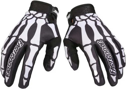 Skeleton Cool - Guantes de motocicleta para motocicleta, dedos completos, todoterreno, deportes al aire libre para hombres y mujeres y montañismo