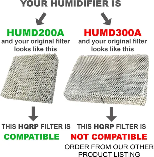 Miniatura 4 de HQRP Filtro de agua compatible con humidificadores Trane HUMD200, HUMD200A, HUMD200T, HUMD200ABA00B para toda la casa, repuesto estándar americano