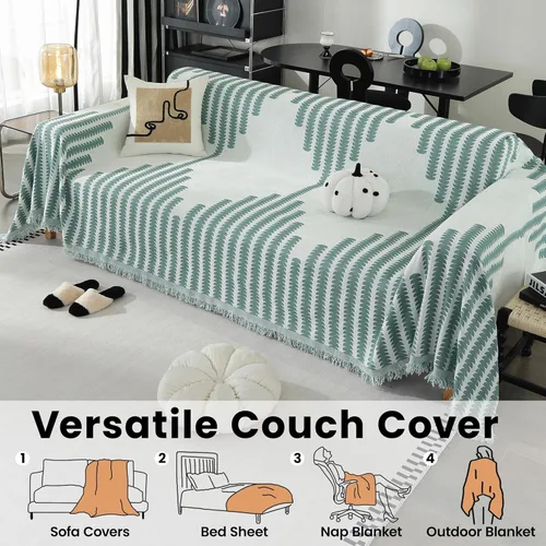 Miniatura 6 de Funda de Sofá Reversible Resistente al Desgaste, Funda Gruesa de Chenilla para Sillón y Sofá, Funda de Sofá Apta para Mascotas, Protector de Muebles
