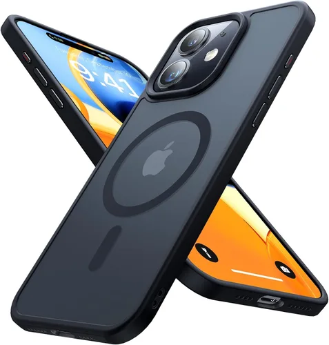 Miniatura 19 de Funda magnética para iPhone 12 Pro Max, [nunca amarilla] [compatible con MagSafe] Protección militar contra caídas de 10 pies, a prueba de golpes