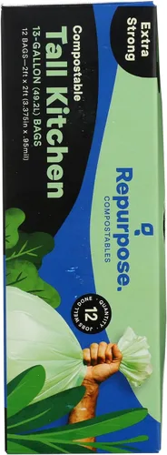 Miniatura 3 de Bolsas de cocina compostables reutilizables de 13 galones de alto, 12 CT