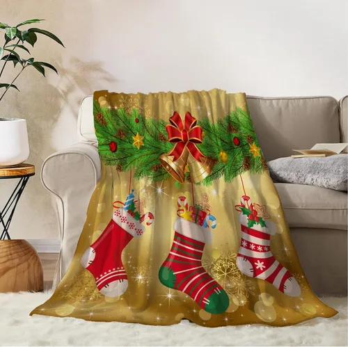Miniatura 7 de YeeJu Manta de Navidad para Bebé Decorativa Roja a Cuadros Manta Navideña para Niños Pequeños Manta para Envolver Mascotas Cuna Suave Ligera