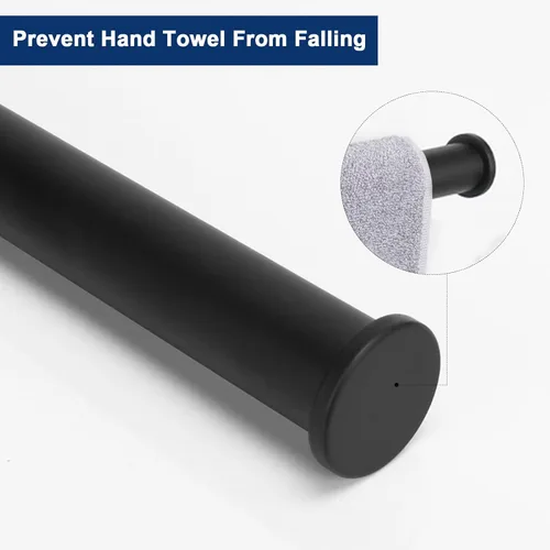 Miniatura 7 de NearMoon Toallero de Mano/Anillo de Toalla, Barra de Toalla de Mano de Acero Inoxidable Gruesa para Baño, Estante de Toalla Montado en la Pared