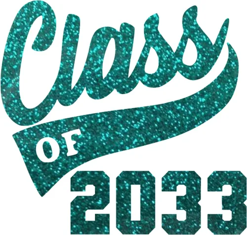 Miniatura 29 de Graduation Iron On Transfer, Class of 2033 Tshirt Decal, High School College Senior Shirt Sticker, HTV Graduate Patch, Pick Size Color, Iron-On Gold