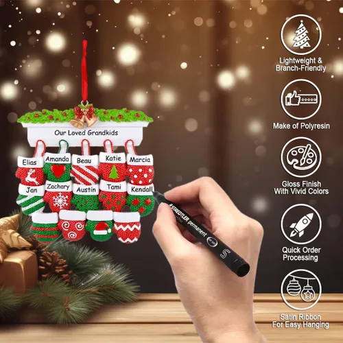 Miniatura 3 de Adorno personalizado para árbol de Navidad recién casado, adorno de nuestra primera Navidad para pareja de boda, adornos para el segundo Con palabras