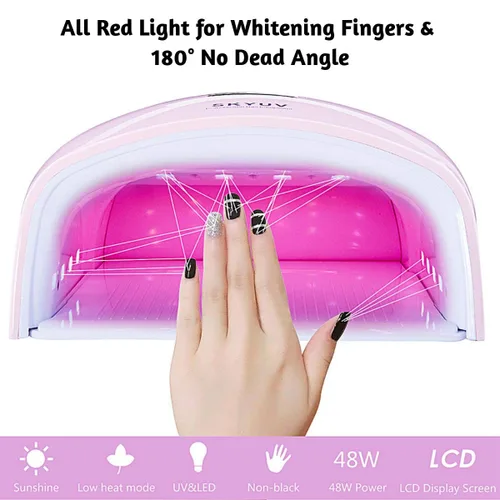 Miniatura 2 de Lámpara de uñas LED UV de secado más rápido, recargable de secado de esmalte de uñas, secador de uñas LED, sensor automático, luz profesional