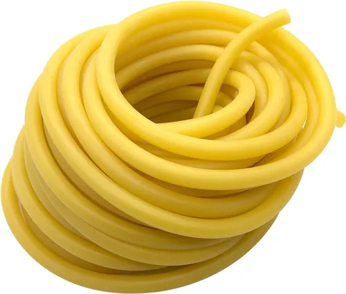 Tubo de goma de látex, 1/4 pulgadas de diámetro interior x 3/8 pulgadas de diámetro exterior de 10 pies, resistente al envejecimiento para el hogar,