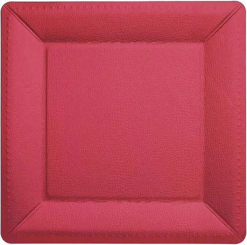 Miniatura 7 de Efavormart - Paquete de 10 bandejas cuadradas de 13 pulgadas, 1100 GSM, de cuero extra rígido con textura de cartón, platos para bodas de otoño