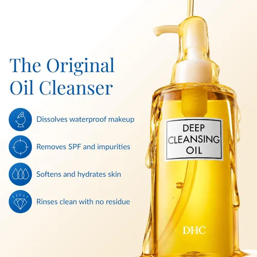 Miniatura 2 de DHC Aceite de Limpieza Profunda y Tamaño de Viaje, Aceite Limpiador Facial, Desmaquillante, Limpia sin Obstruir los Poros, Libre de Residuos, Sin