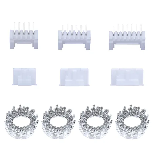 Miniatura 10 de CQRobot JST EL 4.5 mm de paso 2 pines conector electrónico IC macho, enchufes hembra carcasa y kit de terminales de crimpado en T macho/hembra. 50