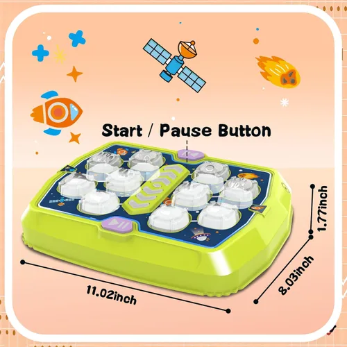 Miniatura 3 de Juguetes para Niños Pequeños de 3-8 Años, Juguetes de Juego de Martillo y Topo para Niños de 3 4 5 6 7+ Años con 3 Modos, Juguetes Interactivos