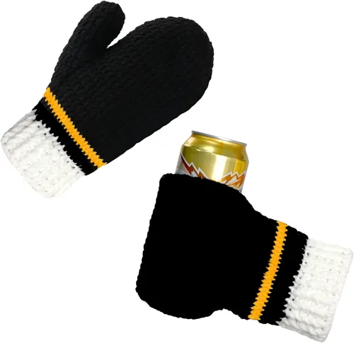 Miniatura 11 de Guantes de lana FunisFun para cerveza, guante tejido para beber con costuras para regalo de broma de elefante blanco, idea para fiestas previas al