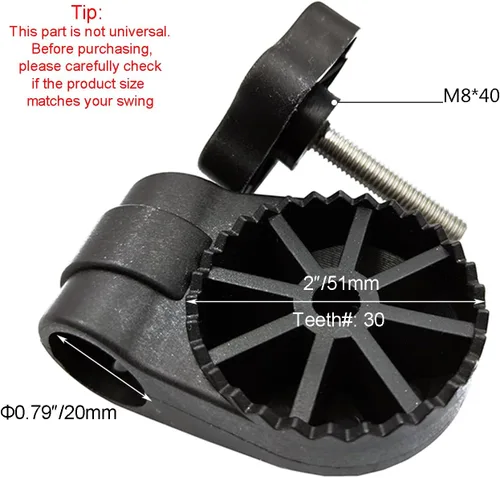 Miniatura 4 de Accesorios de plástico para columpio de jardín para RUS4180-2002 Swing, engranaje de 2 "con 30 dientes (1PCS/CTN)