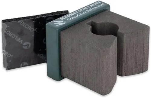 Miniatura 8 de Peregrine Field Gear Organizador de pistola magnética con velcro para vehículo, seguro para armas, ciego, hasta 12 Ga Orange