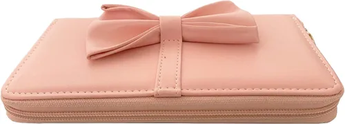 Miniatura 2 de Bolso de mano para mujer, juego de 2 piezas con nudo de lazo grande, de piel sintética, con asa superior, bolsa de mano de diseño, cartera de mano