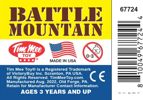 Miniatura 7 de TimMee Battle Mountain Scenery - Terreno marrón para exhibición y juego de figuras - Hecho en EE.UU