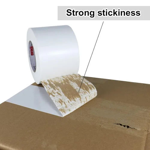 Miniatura 6 de JIALAI HOME Cinta adhesiva blanca de 4 pulgadas, grado industrial 4 pulgadas x 55 yardas (164 pies), 9 mil de alta resistencia, impermeable, fuerte